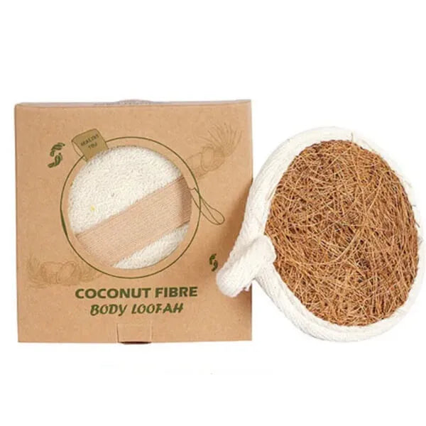 Natural Coconut Fiber Body Loofah – For bath & showers - naturemary